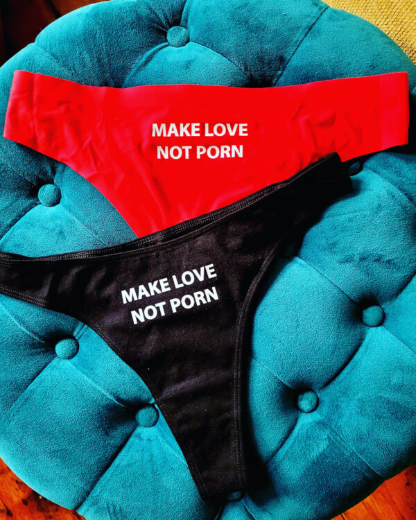 Make love not porn string